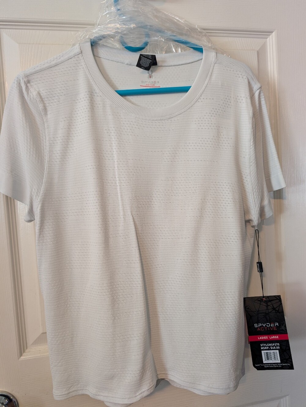NWT L Spyder Active Lightweight Perforated Short Sleeve Tee - JSP09